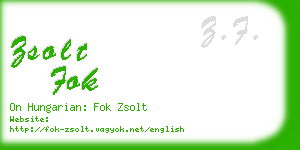 zsolt fok business card